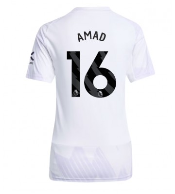 Manchester United Amad Diallo #16 Segunda Equipación Mujer 2025-26 Manga Corta